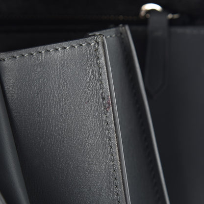 Celine Box Calfskin Medium Classic Box Flap Bag Grey 18 of 19
