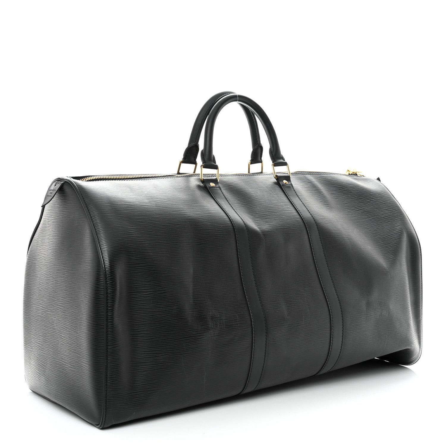 Louis Vuitton Epi Keepall 55 Black 3 of 12