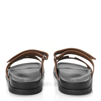 Hermes Calfskin Womens Chypre Sandals 37 Naturel 5 of 11