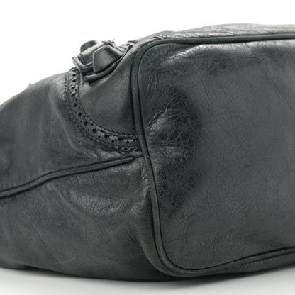 Balenciaga Agneau Giant Brogues Hardware Club Hobo Black 9 of 15