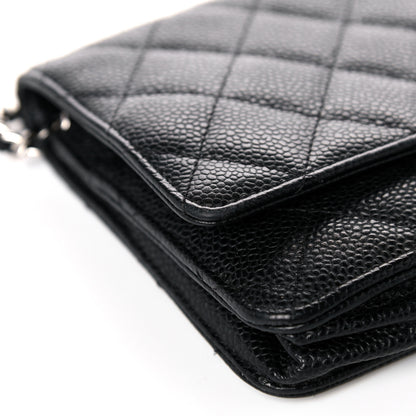 Chanel Caviar Quilted Wallet On Chain WOC Black 10 of 18