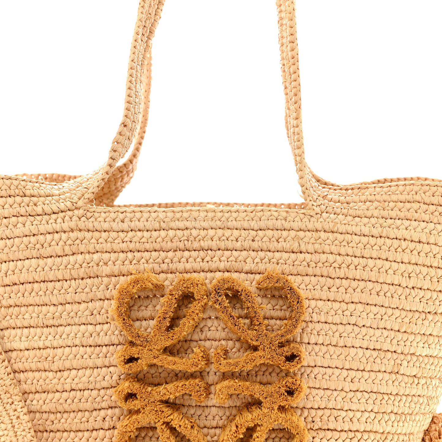 Raffia Small Bunny Basket Tote Bag Natural