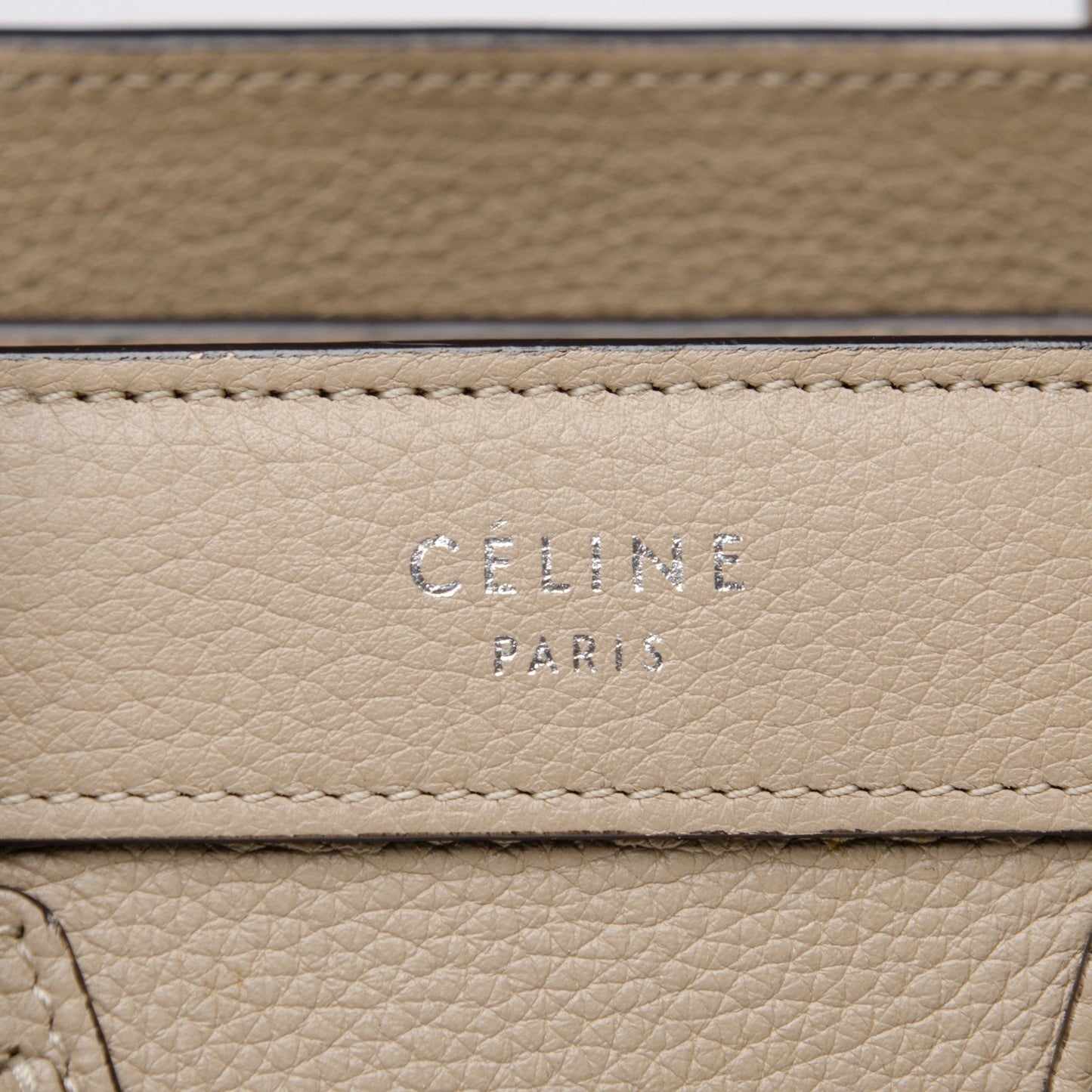 Drummed Calfskin Nano Luggage Dune