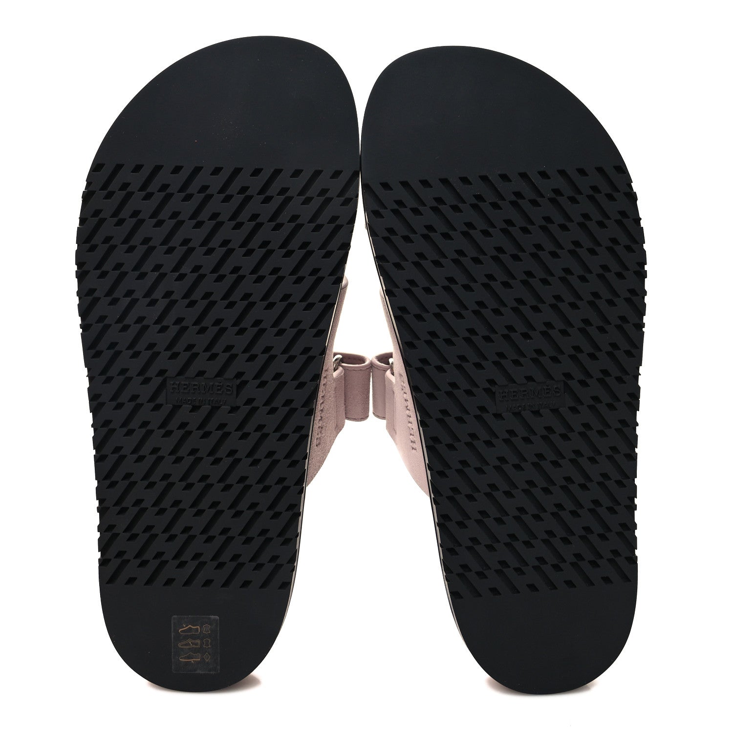 Hermes Suede Goatskin Womens Chypre Sandals 38 Rose Porcelaine 5 of 9