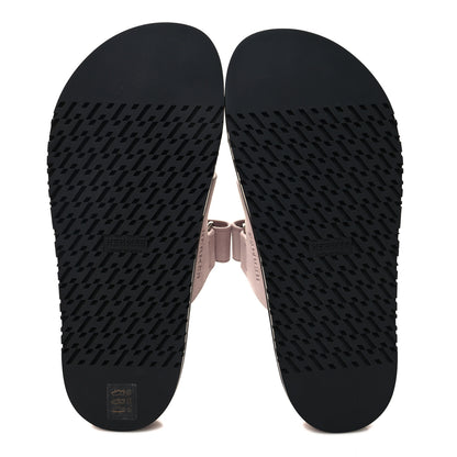 Hermes Suede Goatskin Womens Chypre Sandals 38 Rose Porcelaine 5 of 9