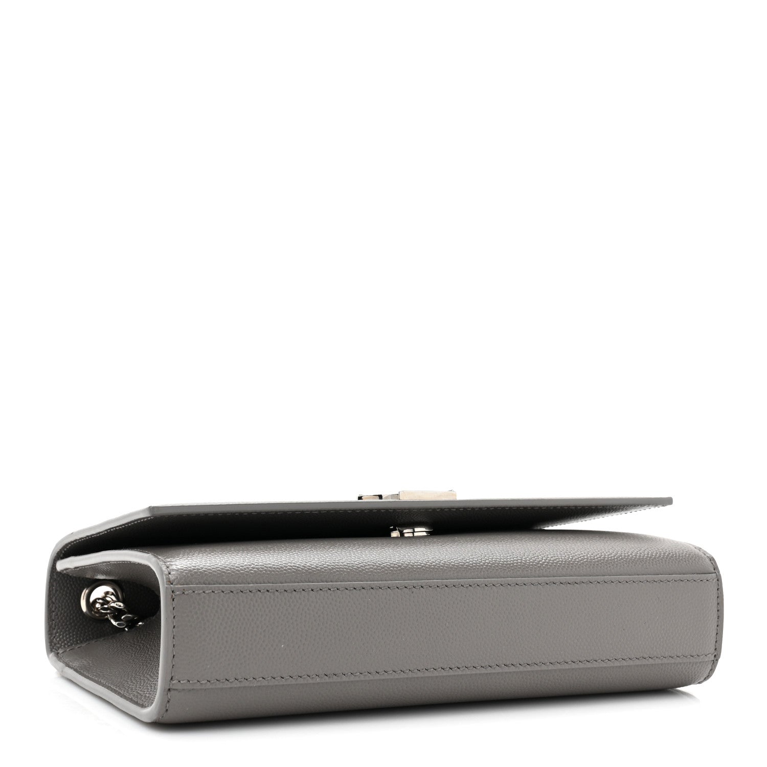 Saint Laurent Grain De Poudre Small Monogram Kate Satchel Storm 4 of 11