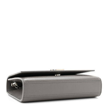 Saint Laurent Grain De Poudre Small Monogram Kate Satchel Storm 4 of 11