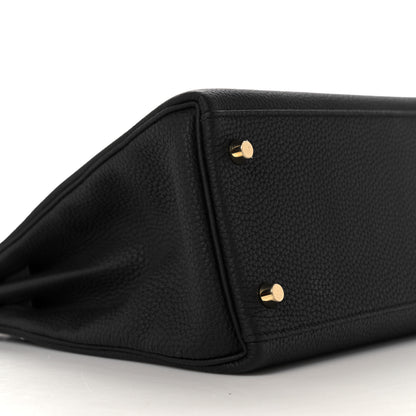Hermes Togo Matte Alligator Kelly Retourne Touch 28 Black 7 of 39
