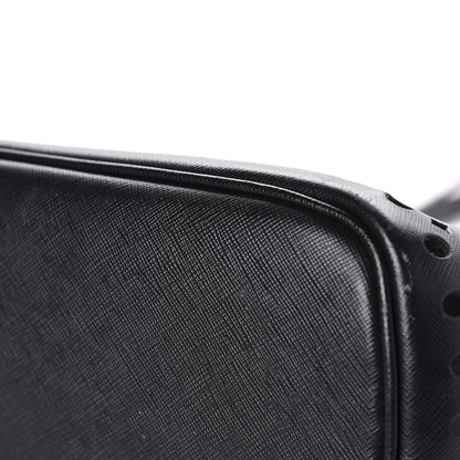 Prada Saffiano Perforated Tote Black 9 of 11