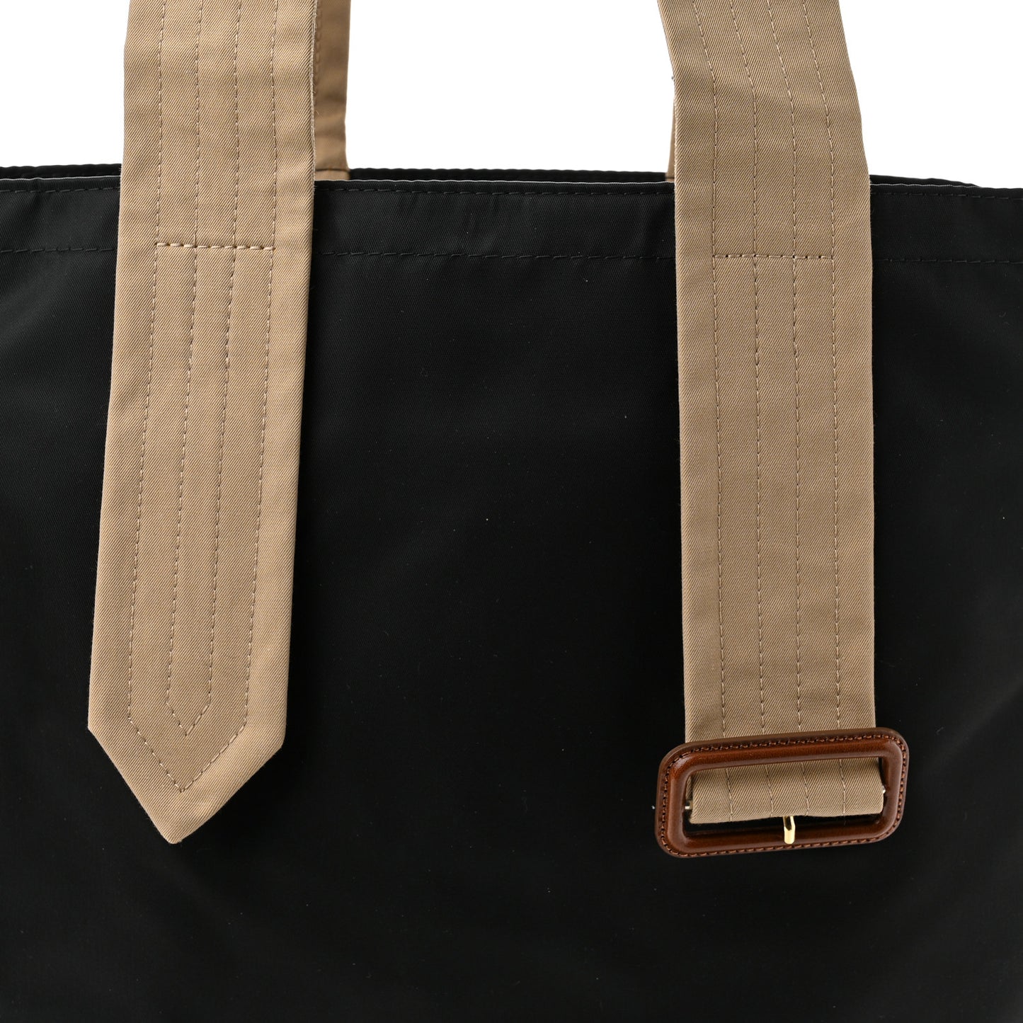 Nylon Trench Medium Trench Tote Bag Black