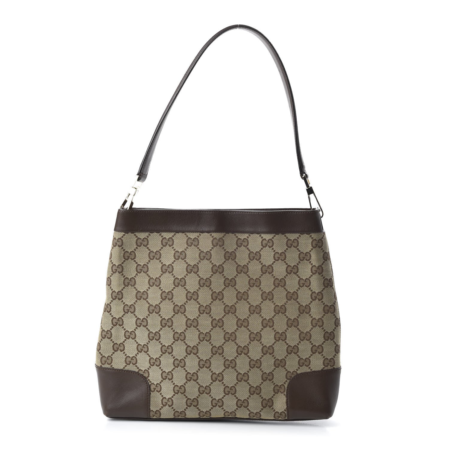 Gucci Monogram Shoulder Bag Dark Brown 1 of 11