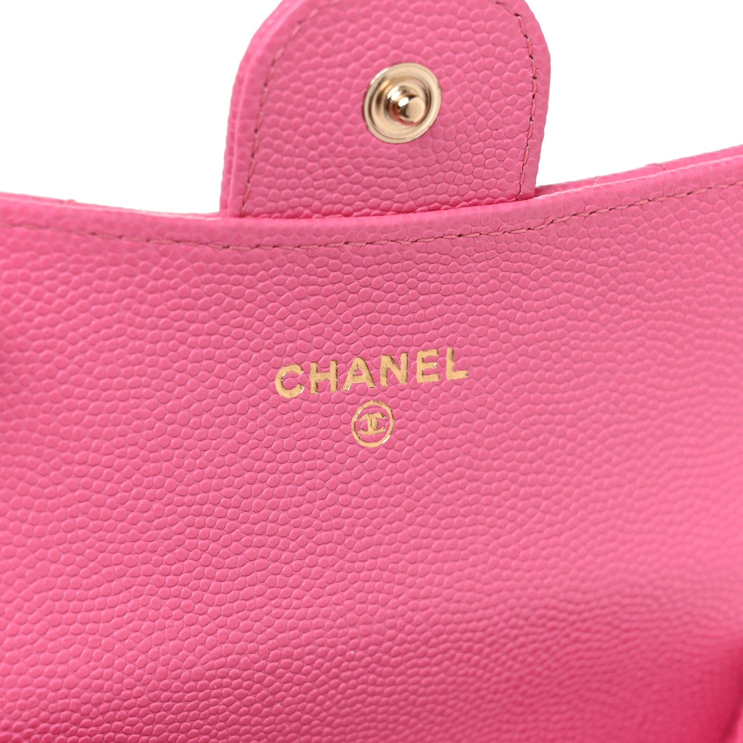 Chanel Caviar Quilted Flap Card Holder Pink 5 of 11