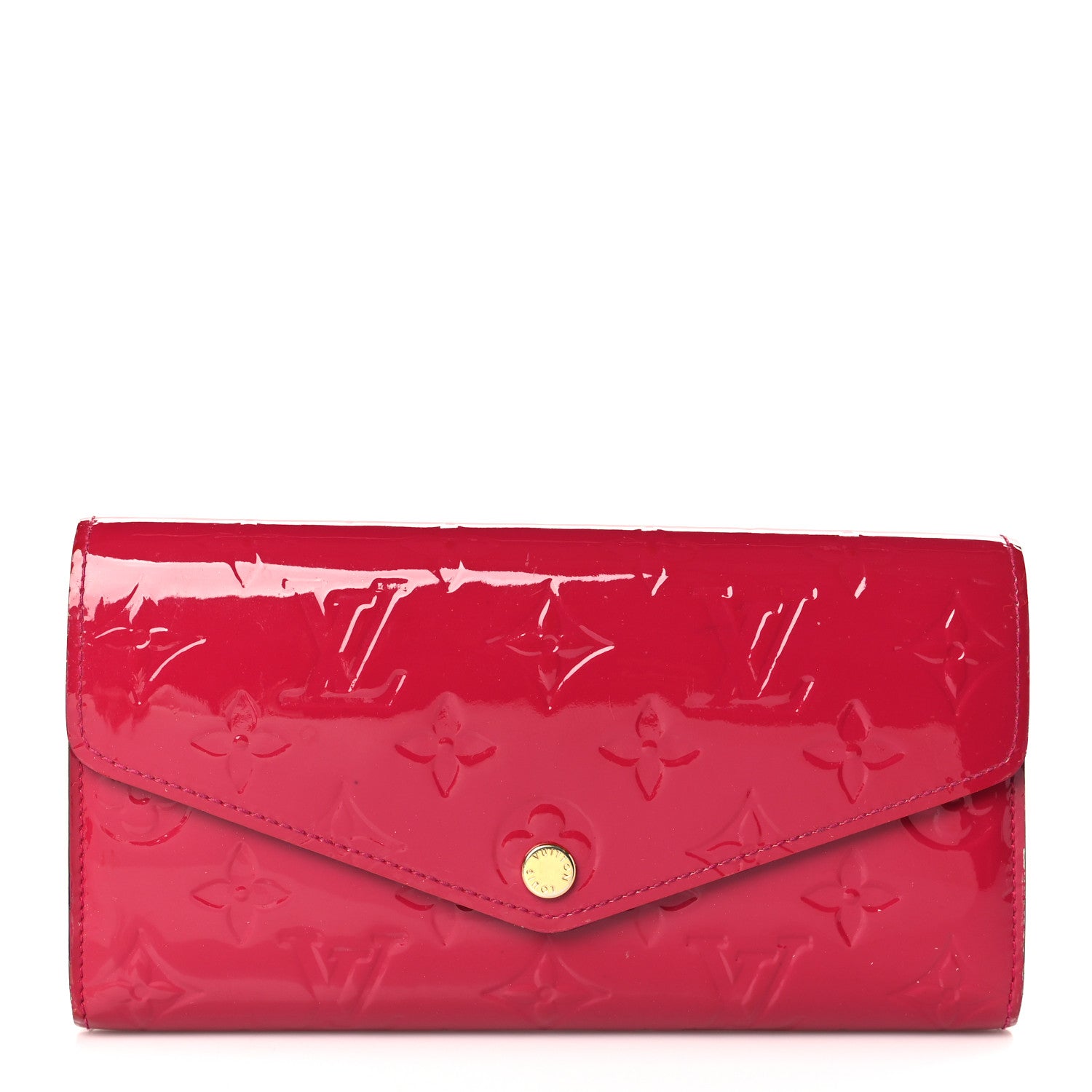 Louis Vuitton Vernis Sarah Wallet NM Rose Indien 1 of 11