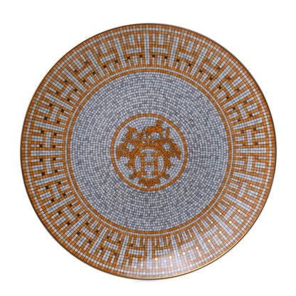Hermes Porcelain Mosaique au 24 Dessert Plate 8.3 1 of 3