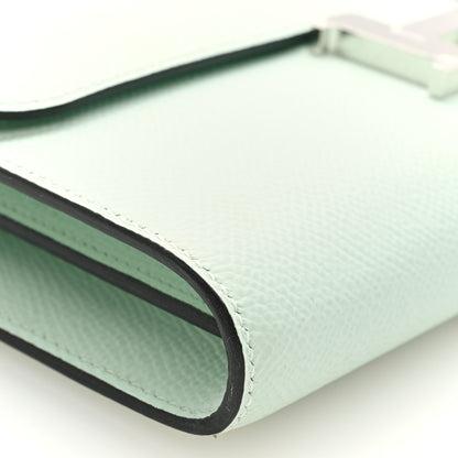 Hermes Epsom Cavale Constance Long Wallet To Go Vert Peppermint 9 of 10