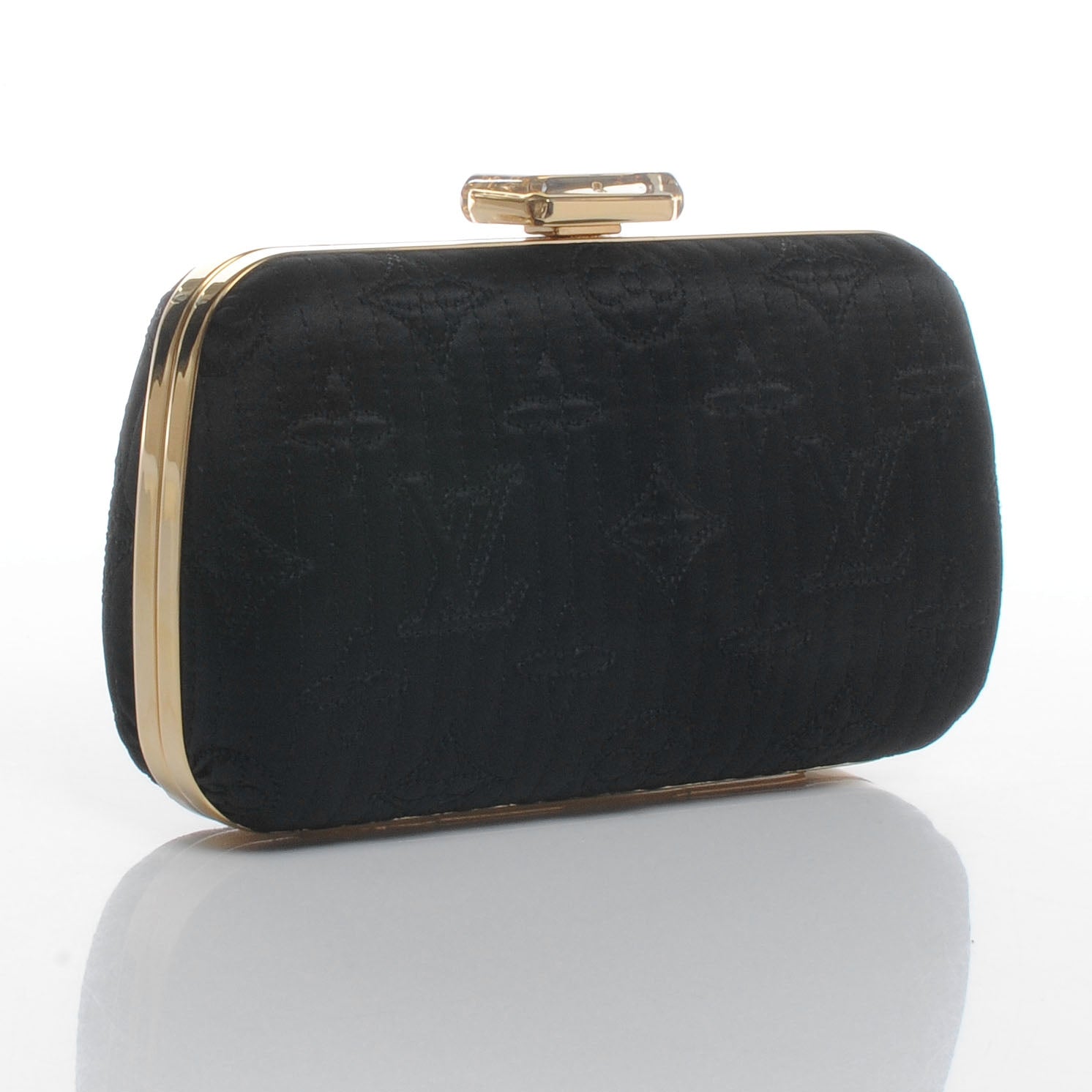 Louis Vuitton Monogram Motard Minaudiere Clutch Black 3 of 7
