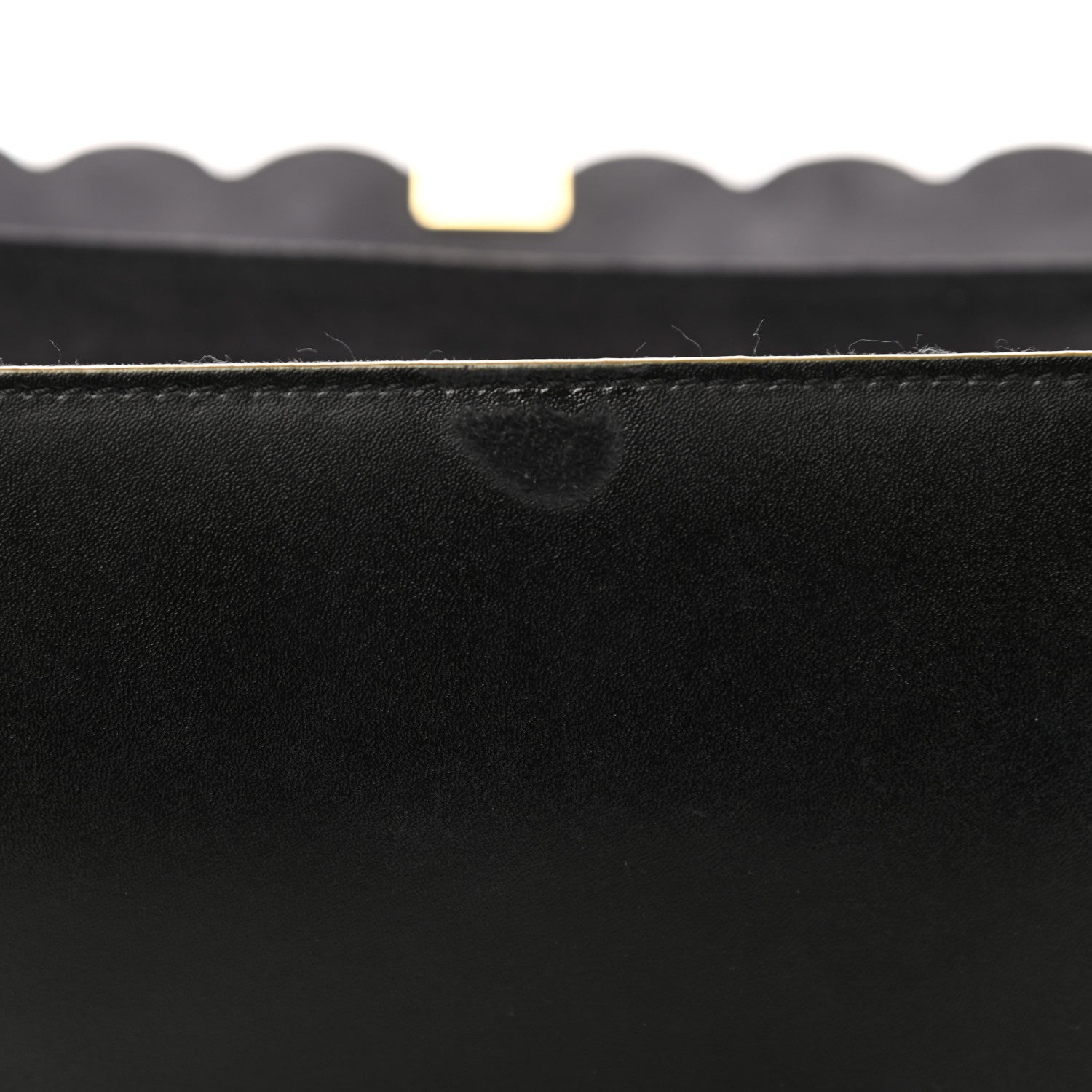 Fendi Vitello Liberty Scalloped Studded Kan I Shoulder Bag Black 12 of 16