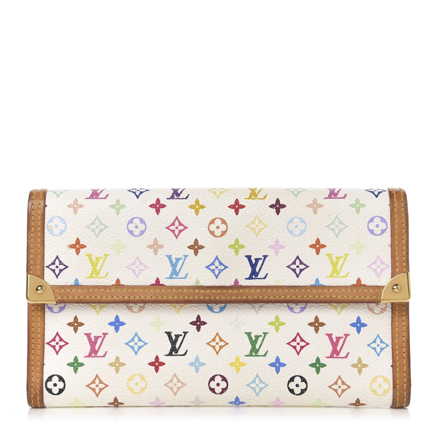 Monogram Multicolor Porte Tresor International Wallet White
