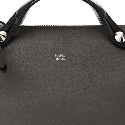 Fendi Vitello Dolce 4 Color Medium By The Way Boston Bag Carbone Grigio Polvere Multicolor 9 of 14