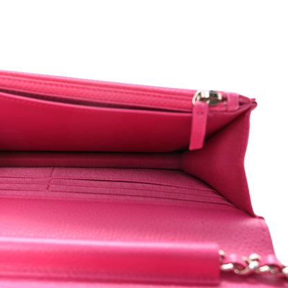 Chanel Caviar Quilted Wallet on Chain WOC Pink 5 of 11
