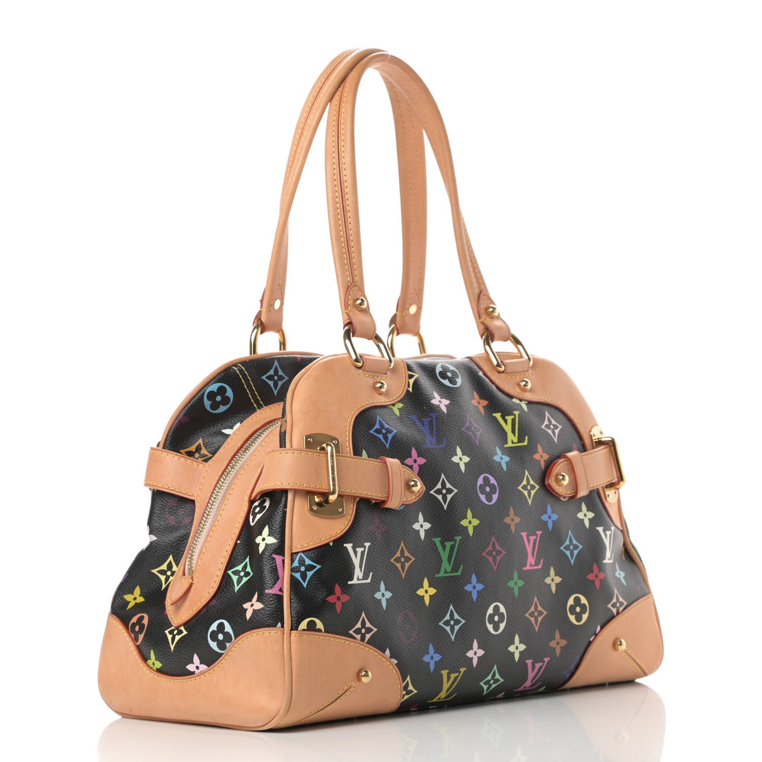 Louis Vuitton Monogram Multicolor Claudia Black 3 of 15
