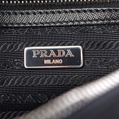 Prada Nylon Saffiano Vela Double Zip Crossbody Bag Black 6 of 11