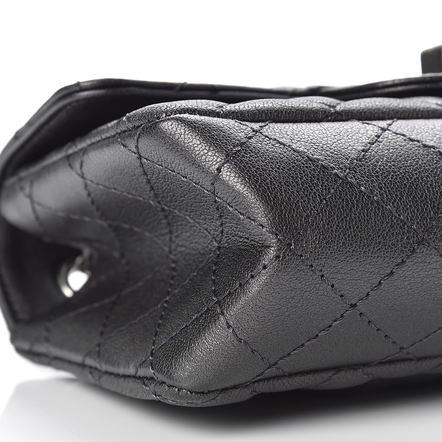 Chanel Metallic Sheepskin Quilted 2.55 Reissue Mini Flap Dark Silver 6 of 11