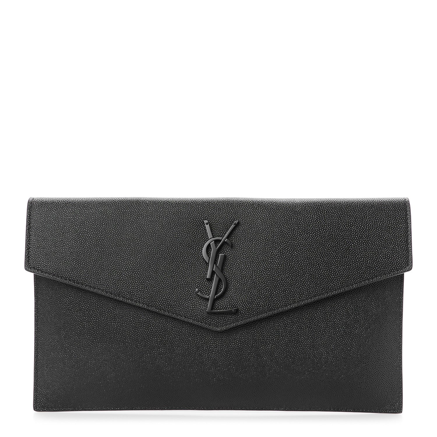 Saint Laurent Grain De Poudre Uptown Pouch Black 1 of 8