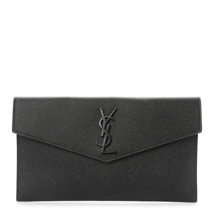Saint Laurent Grain De Poudre Uptown Pouch Black 1 of 8