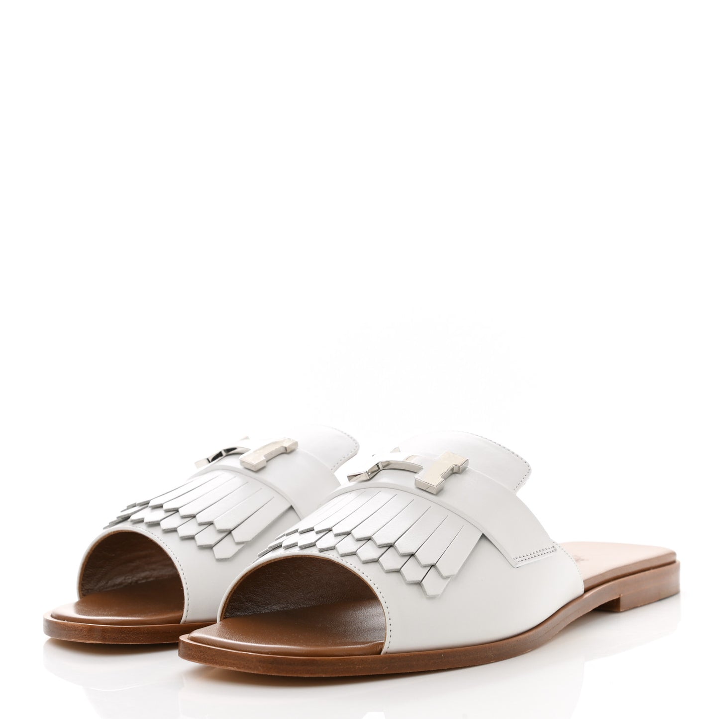 Calfskin Auteuil Sandals 40 White