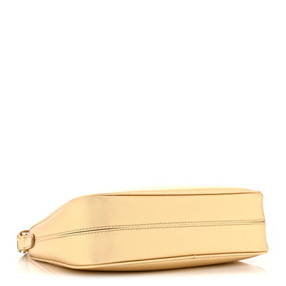 Prada Saffiano Lux Mini Re-Edition Shoulder Bag Platino 4 of 10