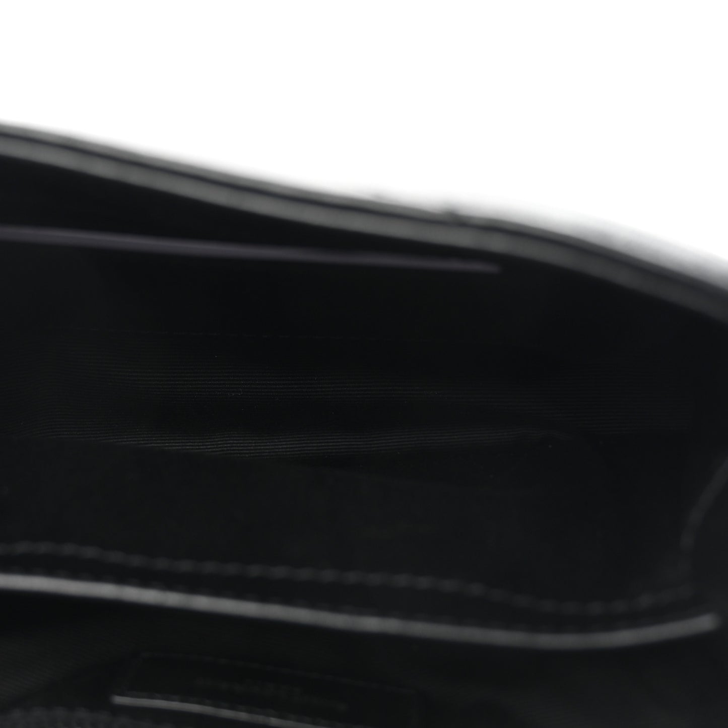 Calfskin Y Quilted Monogram Monochrome Toy Loulou Crossbody Bag Black