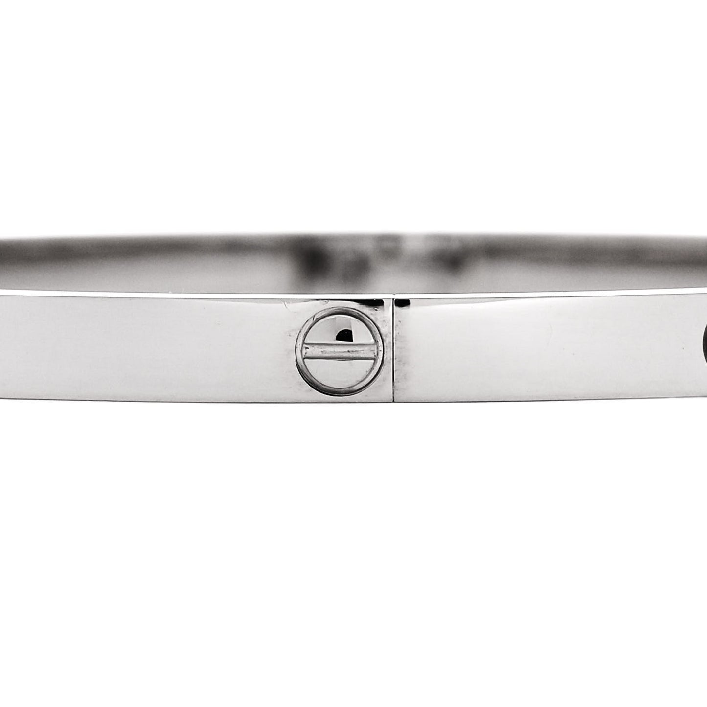 18K White Gold Small LOVE Bracelet 17