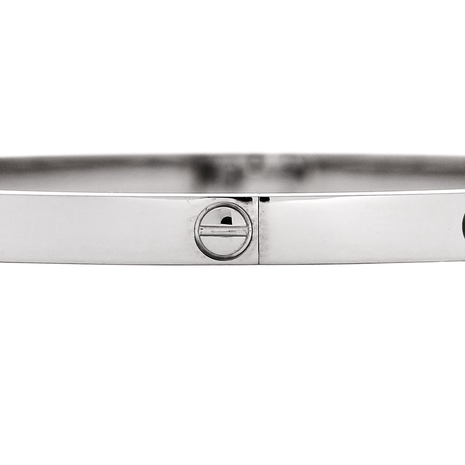 Cartier 18K White Gold Small LOVE Bracelet 17 4 of 9