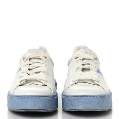 Louis Vuitton Calfskin Time Out LV Sneakers 40 Blue 3 of 10