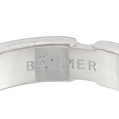 Chanel 18K White Gold Ceramic Diamond Slim Ultra Ring 51 5.75 White 4 of 4