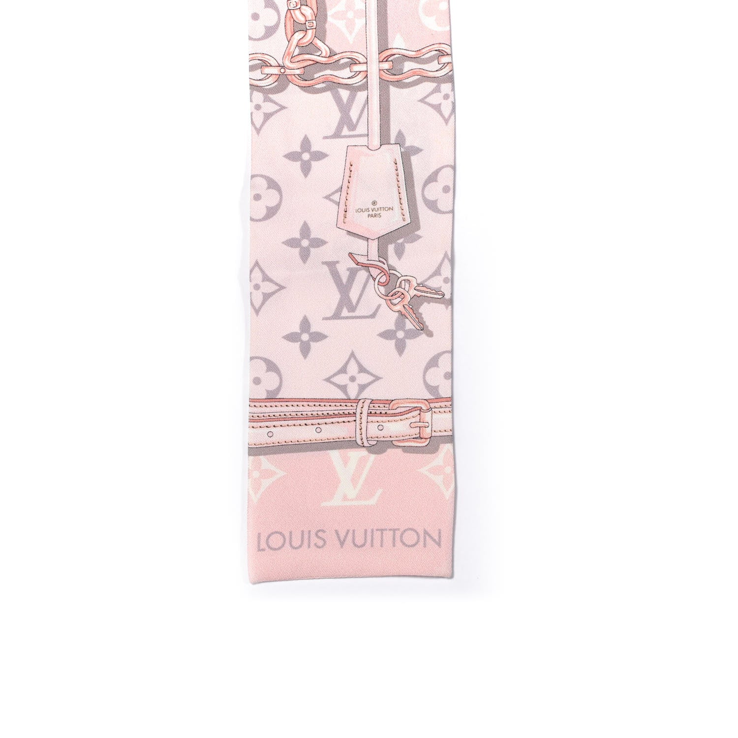 Louis Vuitton Silk Monogram Confidential Bandeau Light Pink 2 of 3