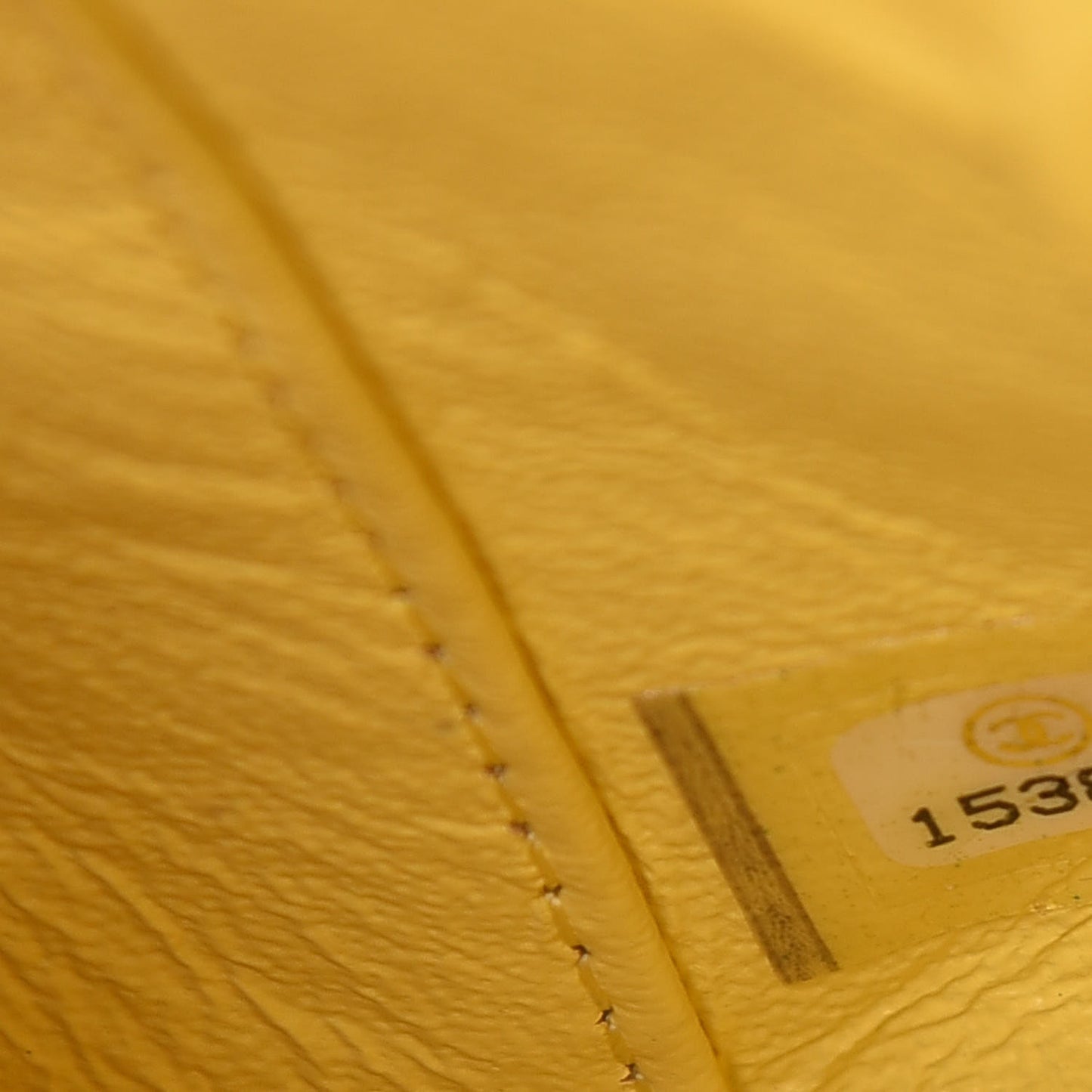 Lambskin Quilted Extra Mini Rectangular Flap Yellow