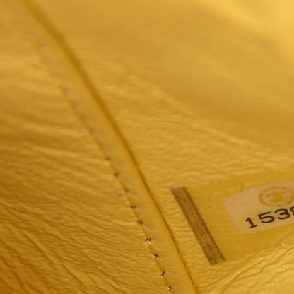 Chanel Lambskin Quilted Extra Mini Rectangular Flap Yellow 7 of 13