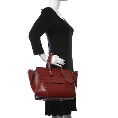 Celine Palmelato Calfskin Mini Tie Knot Tote Red 2 of 11