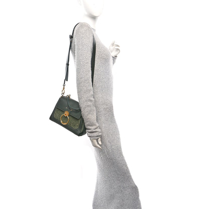 Chloe Calfskin Suede Mini Tess Day Bag Black Olive 2 of 10