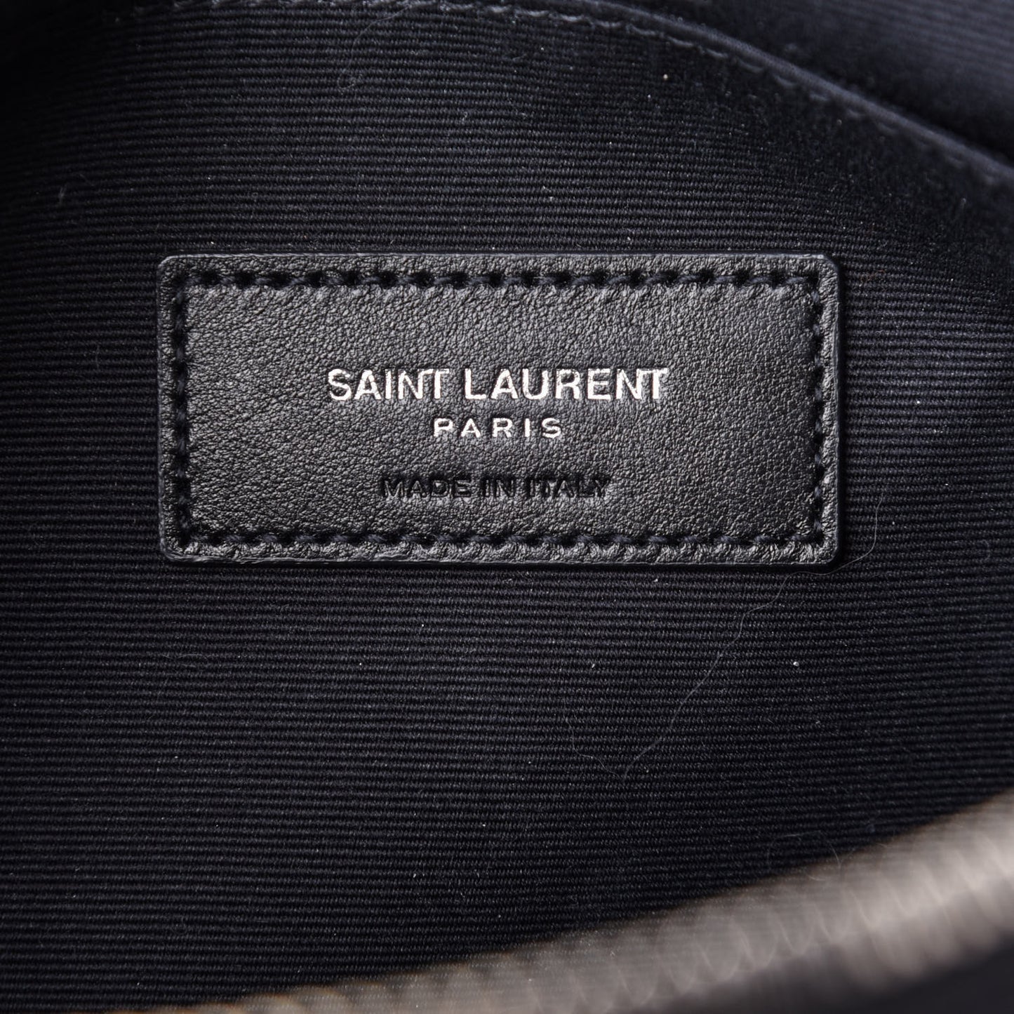 Calfskin Matelasse Monogram Cassandre Tablet Pouch Black