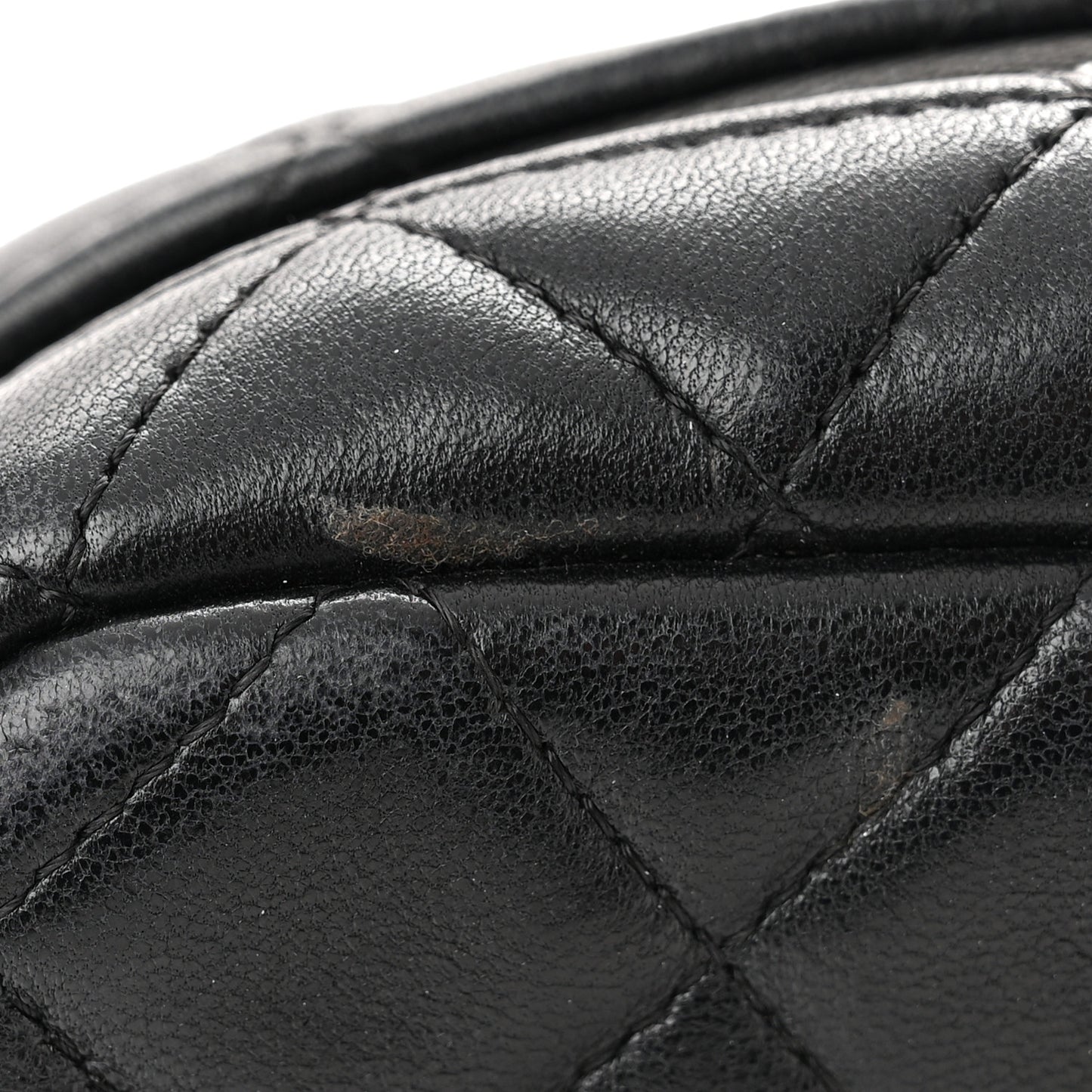 Lambskin Quilted Small Timeless Camera Case Black