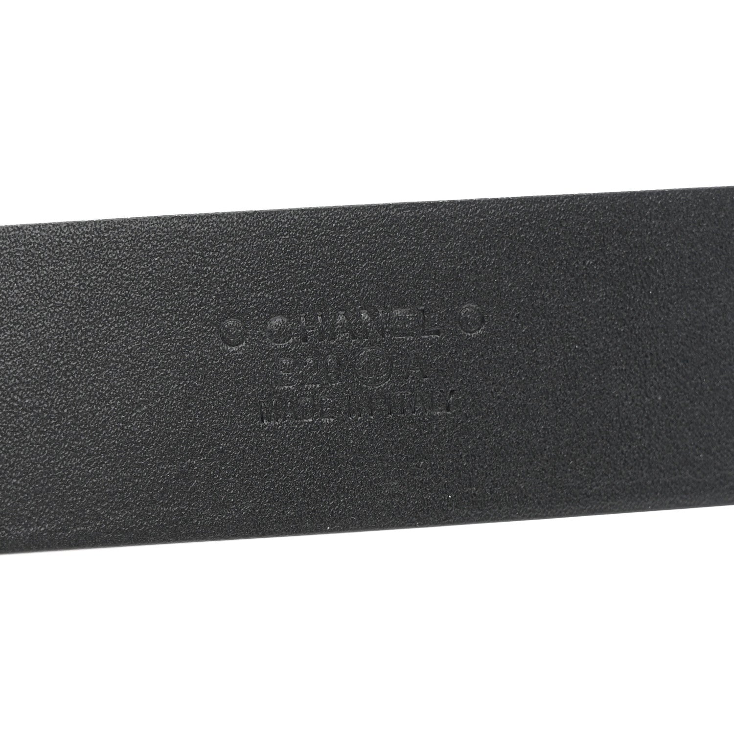 Chanel Calfskin Paris Button CC Belt 100 40 Black 3 of 8