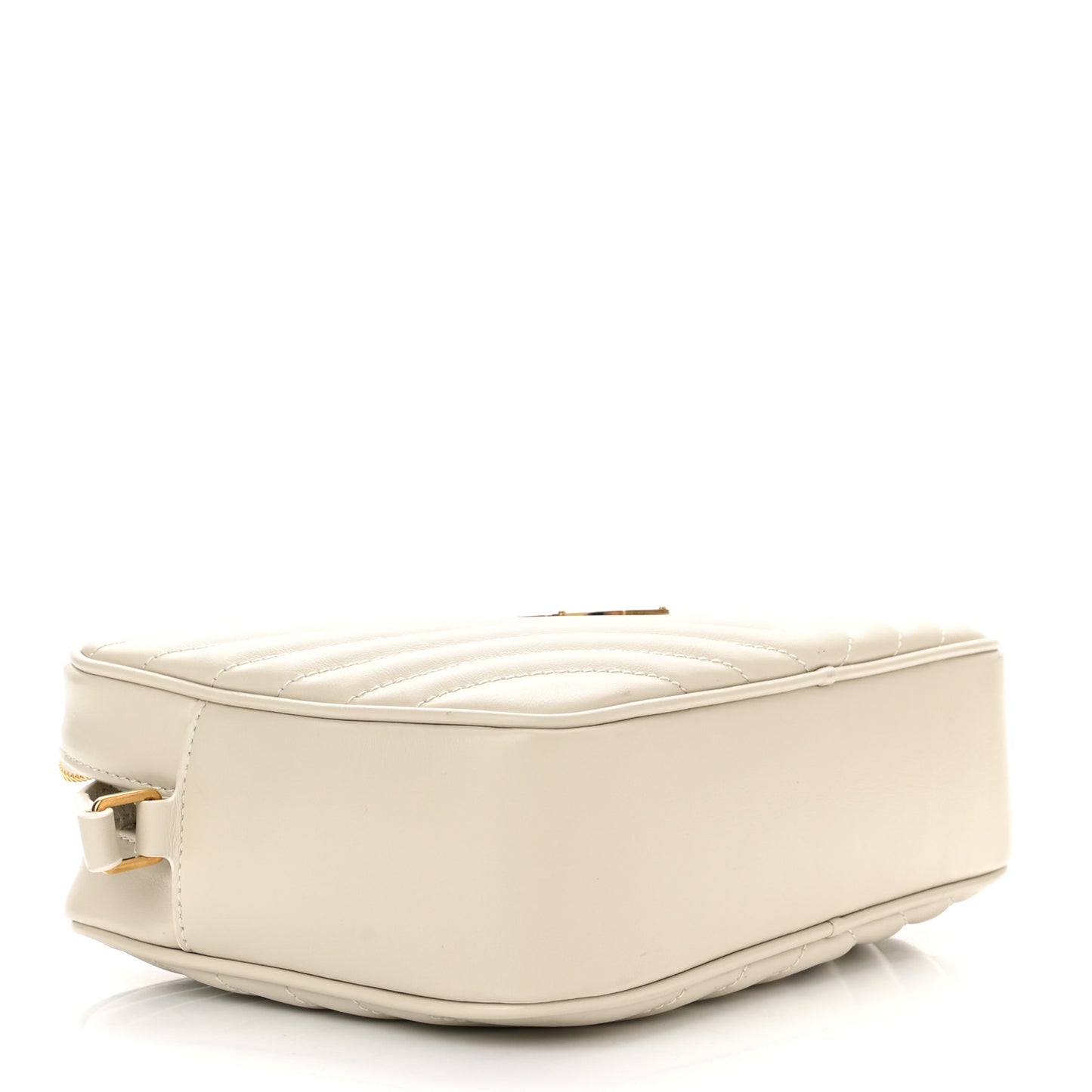 Calfskin Matelasse Monogram Lou Camera Bag Blanc Vintage