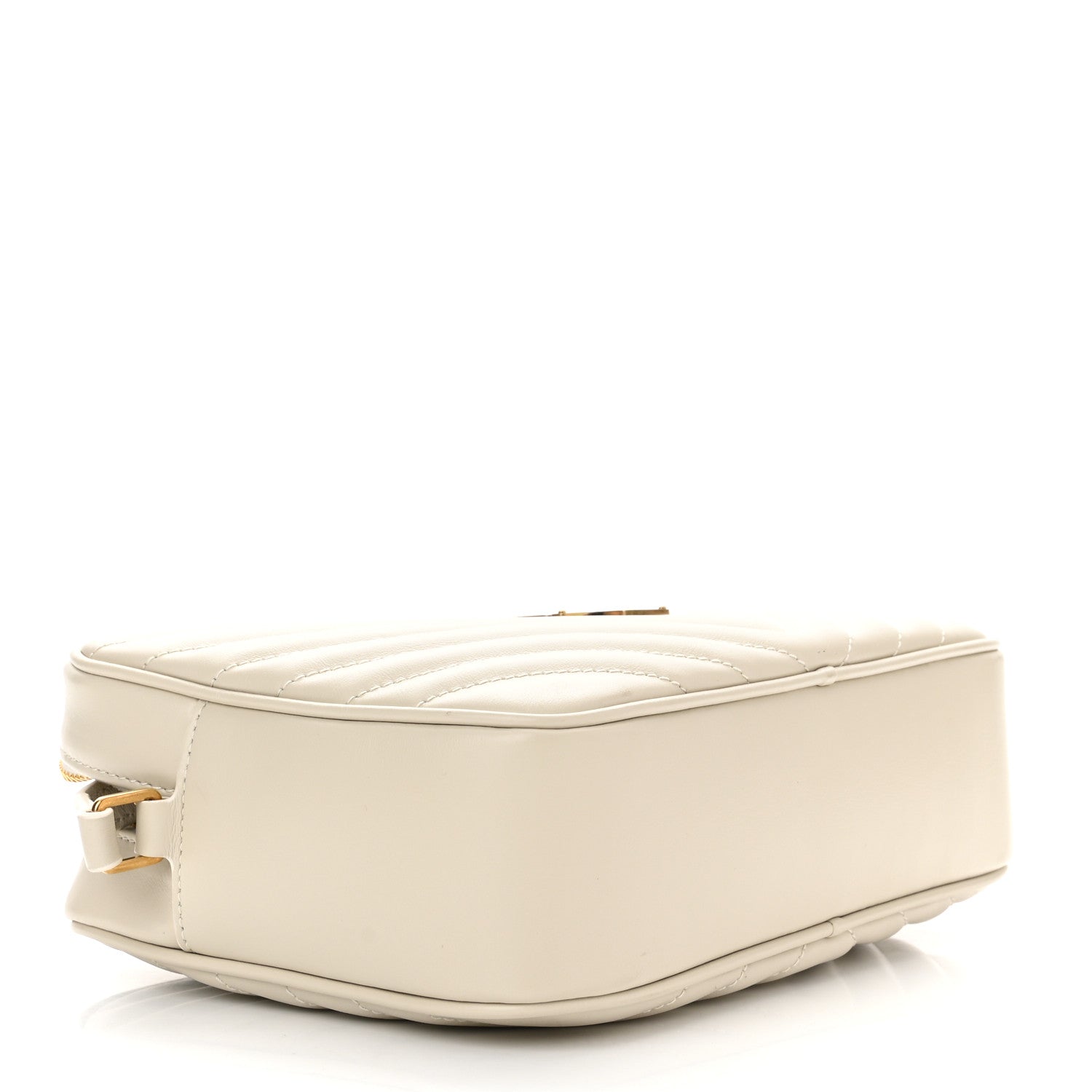 Saint Laurent Calfskin Matelasse Monogram Lou Camera Bag Blanc Vintage 4 of 10