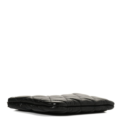 Chanel Lambskin Quilted Small No. 5 Cosmetic Case Black 4 of 12