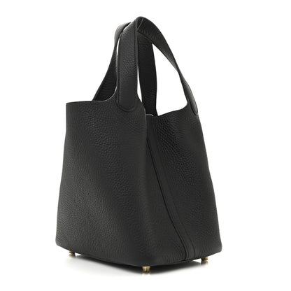 Hermes Taurillon Clemence Picotin Lock 18 PM Black 3 of 11