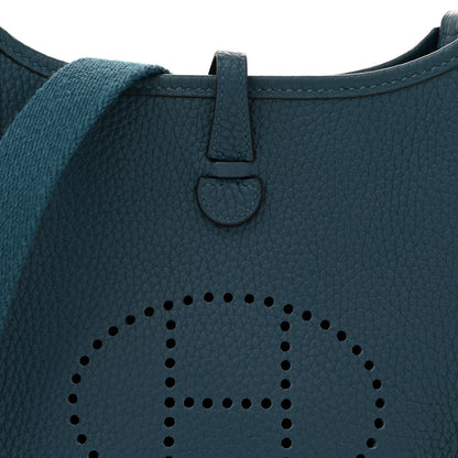 Hermes Taurillon Clemence Amazone Evelyne TPM Colvert Turquoise 8 of 10