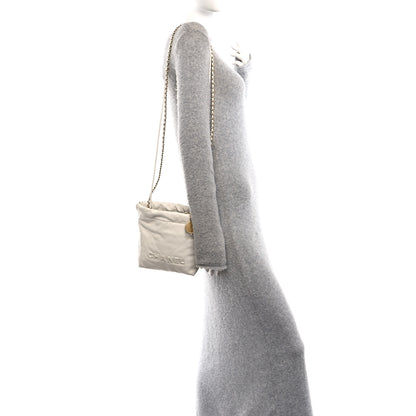 Chanel Shiny Caviar Quilted Monochrome Mini Chanel 22 White 2 of 10